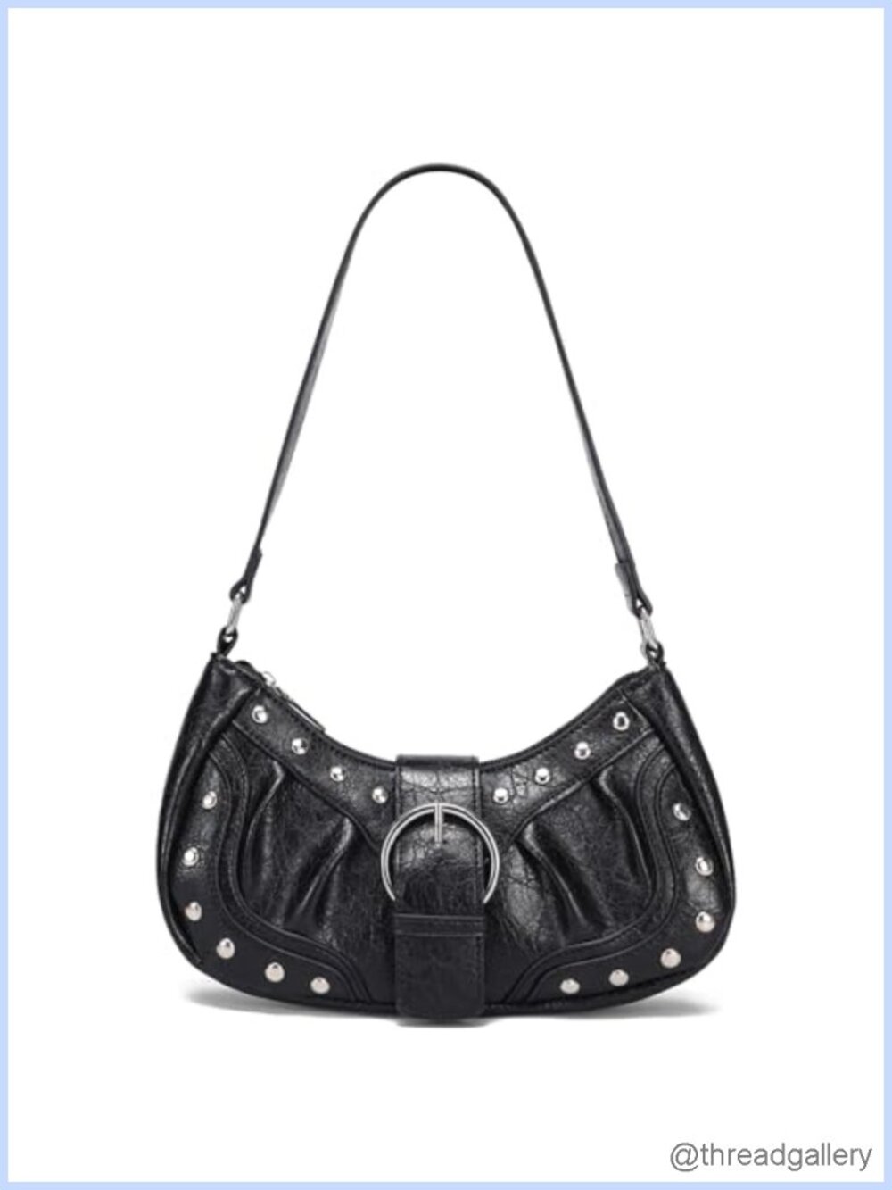 Small Shoulder Bag Vegan Leather Y2K Studded Purse Going Out